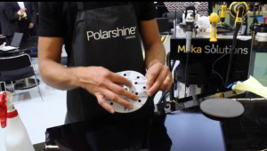 Mirka demonstrates fast finish technique